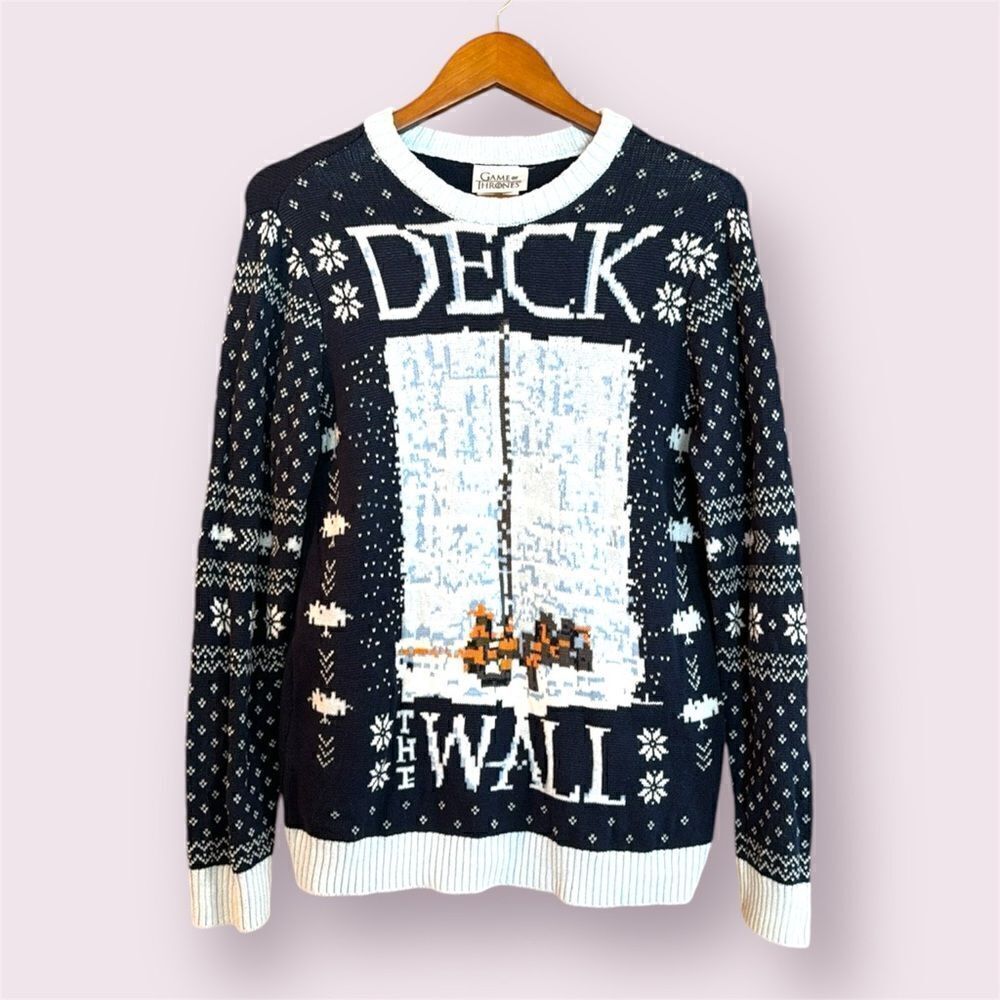 GAME OF THRONES Christmas Ugly Sweater Deck The Wall